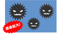 感染拡大!